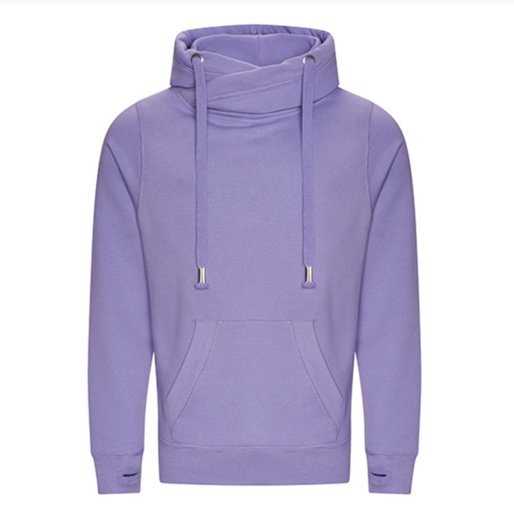 Cross Neck Hoodie i flera färger