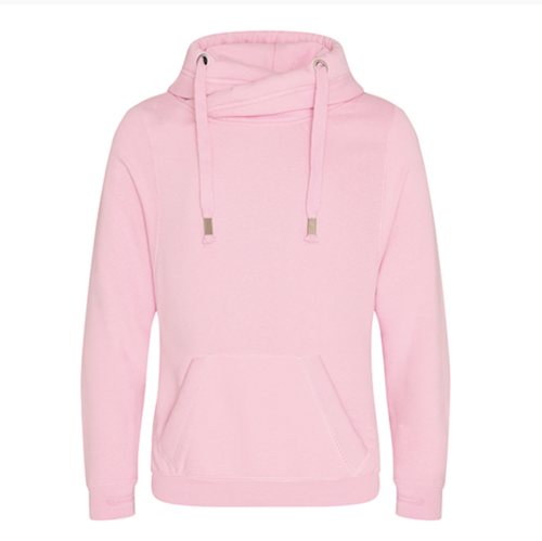 Cross Neck Hoodie i flera färger