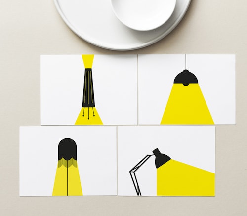 Lamp-collection Greeting Card Set