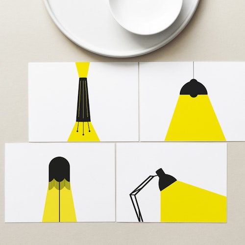 Lamp-collection Greeting Card Set