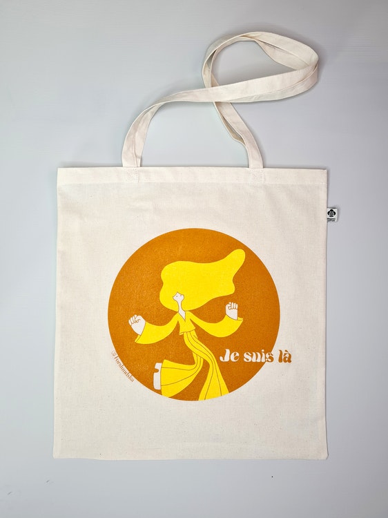 Je suis lá - Tote bag - Orange & Yellow