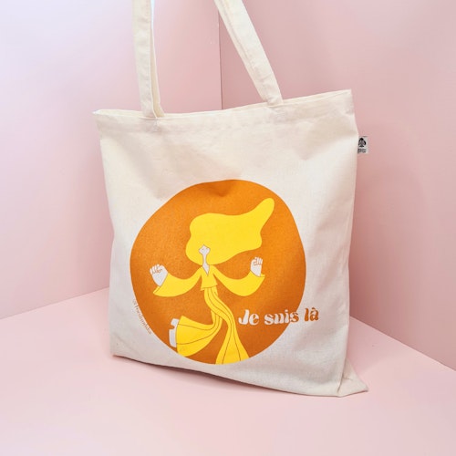 Je suis lá - Tote bag - Orange & Yellow