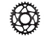 Absolute Black OVAL DIRECT MOUNT CHAINRING FOR SHIMANO CRANKS, 12SPD HYPERGLIDE+ CHAIN
