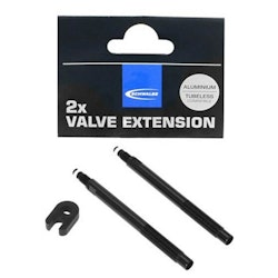 SCHWALBE Tubeless compatible valve extension 65 mm Black