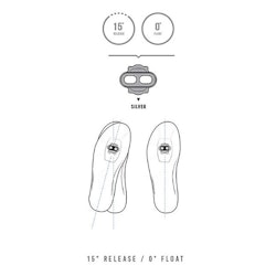 CRANKBROTHERS Cleat Standard Release 15/0 deg