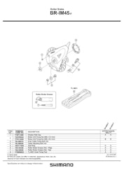 SHIMANO Cable adjusting bolt unit BR-IM45-F