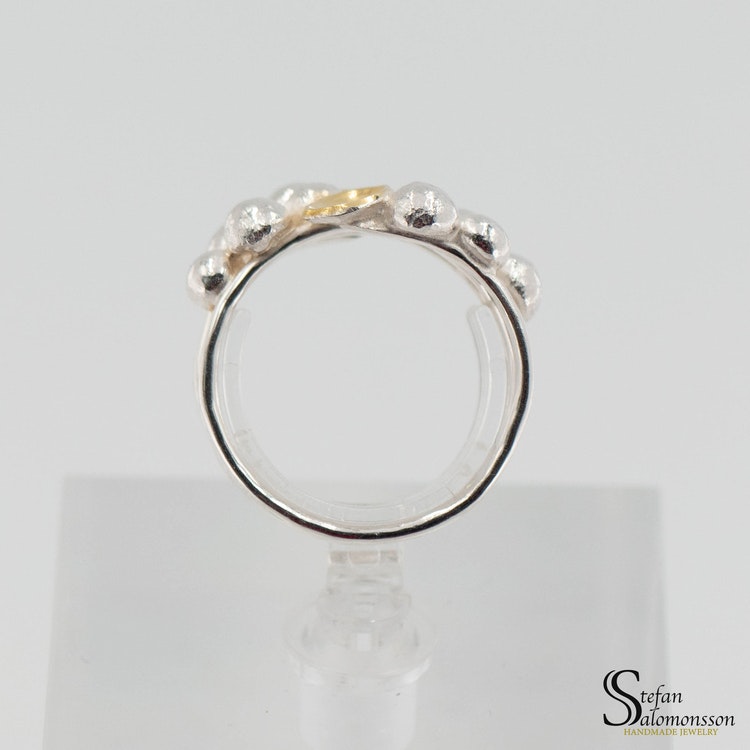 Silver ring: Gold-plated