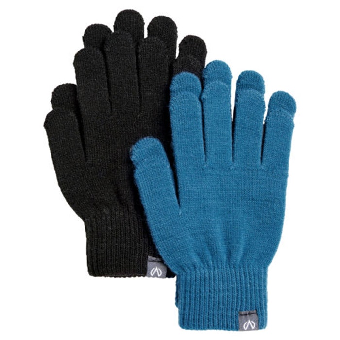 North Bend Magic Gloves 2-Pack JR - Svart & Blå