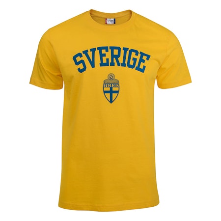 Sverige T-Shirt Gul Sr