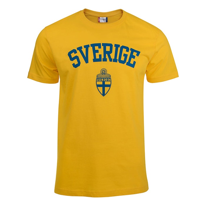 Sverige T-Shirt Gul Jr