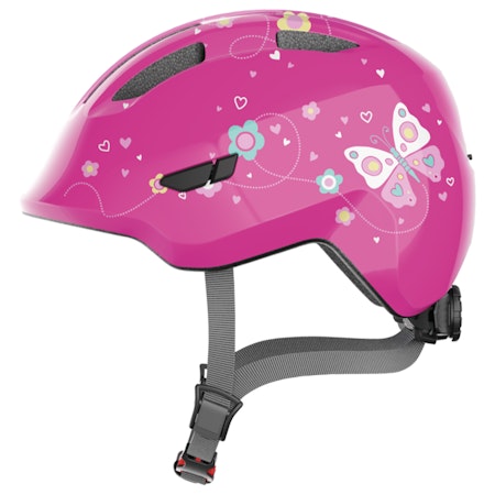 Abus Smiley 3.0 Cykelhjälm Jr Pink Butterfly