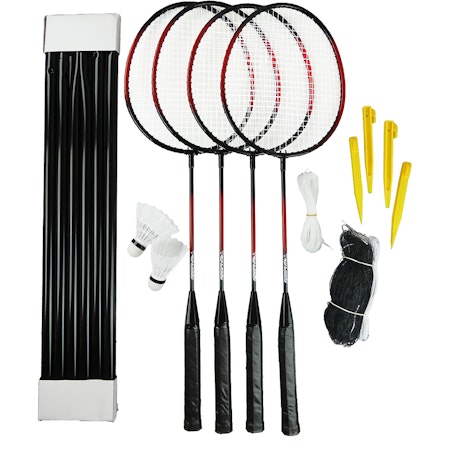 Sportme Badmintonset 4 spelare Med Nät