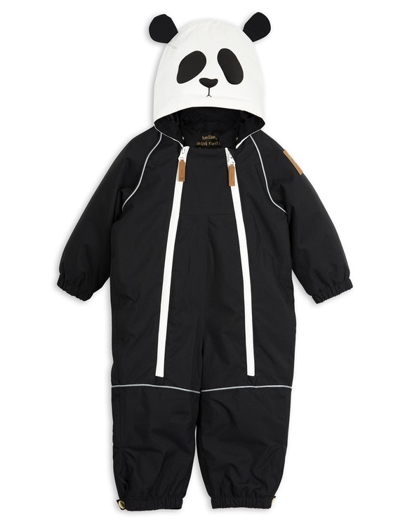 Mini Rodini - Alaska Panda Baby Overall - Pecastore.se