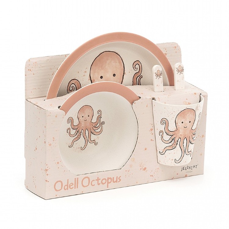 Jellycat - Odell Octopus Bamboo Set