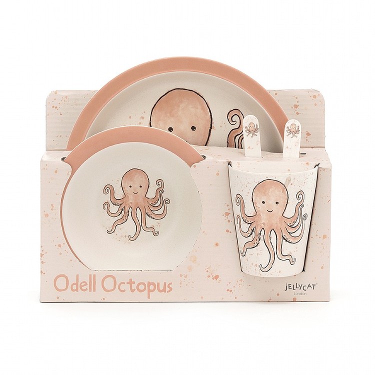 Jellycat - Odell Octopus Bamboo Set