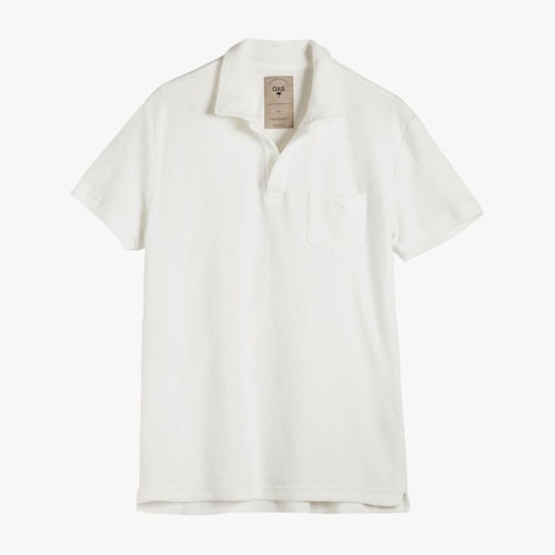 White Polo Terry Shirt