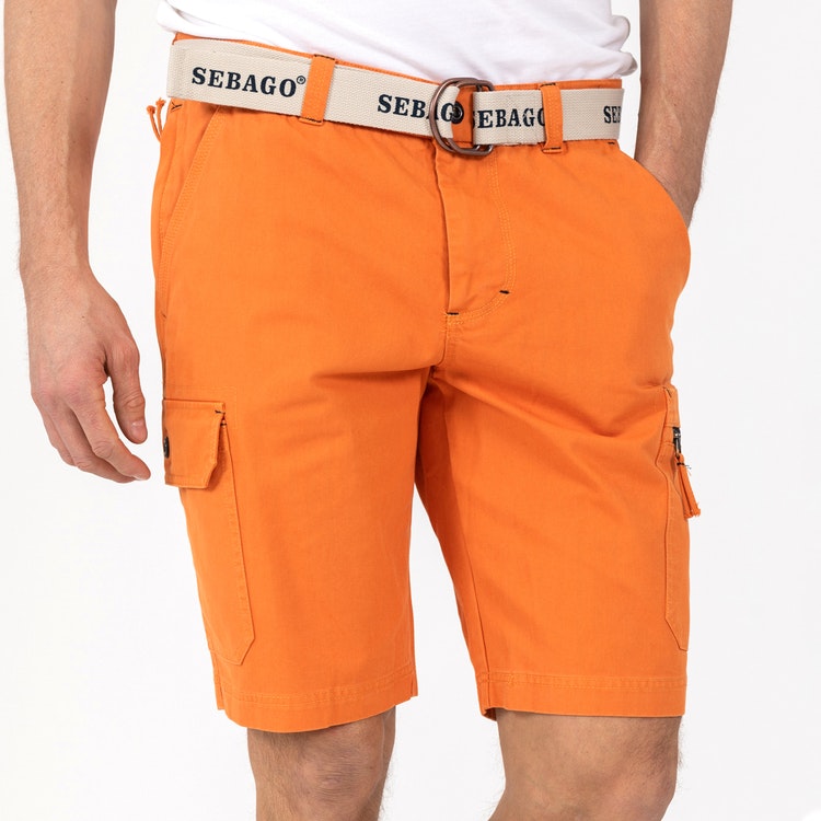 Sebago - Cargo Crew Shorts, Orange - Pecastore.se