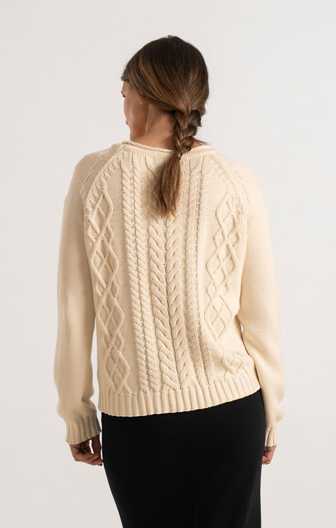Boomerang - Loppan Sweater, Offwhite