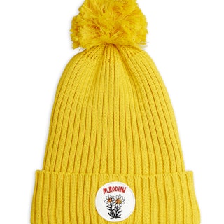 Mini Rodini - Edelweiss Pompom Hat, Yellow