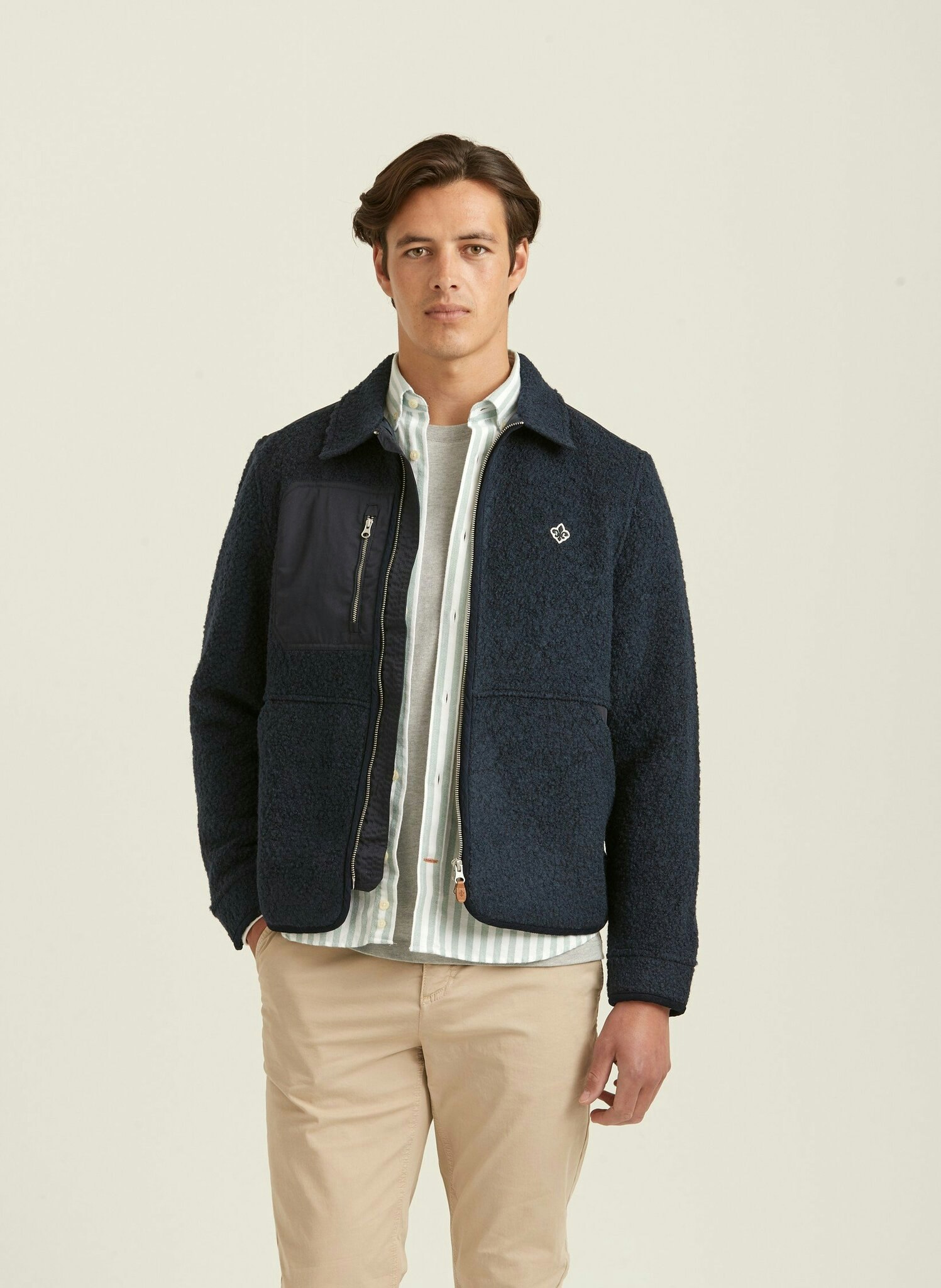 Morris - Brookley Pile Jacket, Blue