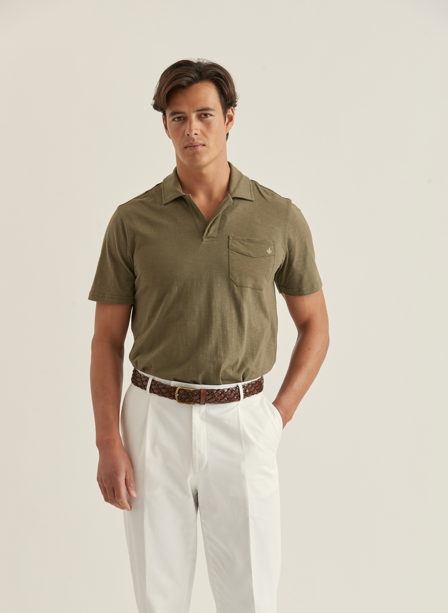 Morris - Clopton Jersey Shirt, Olive
