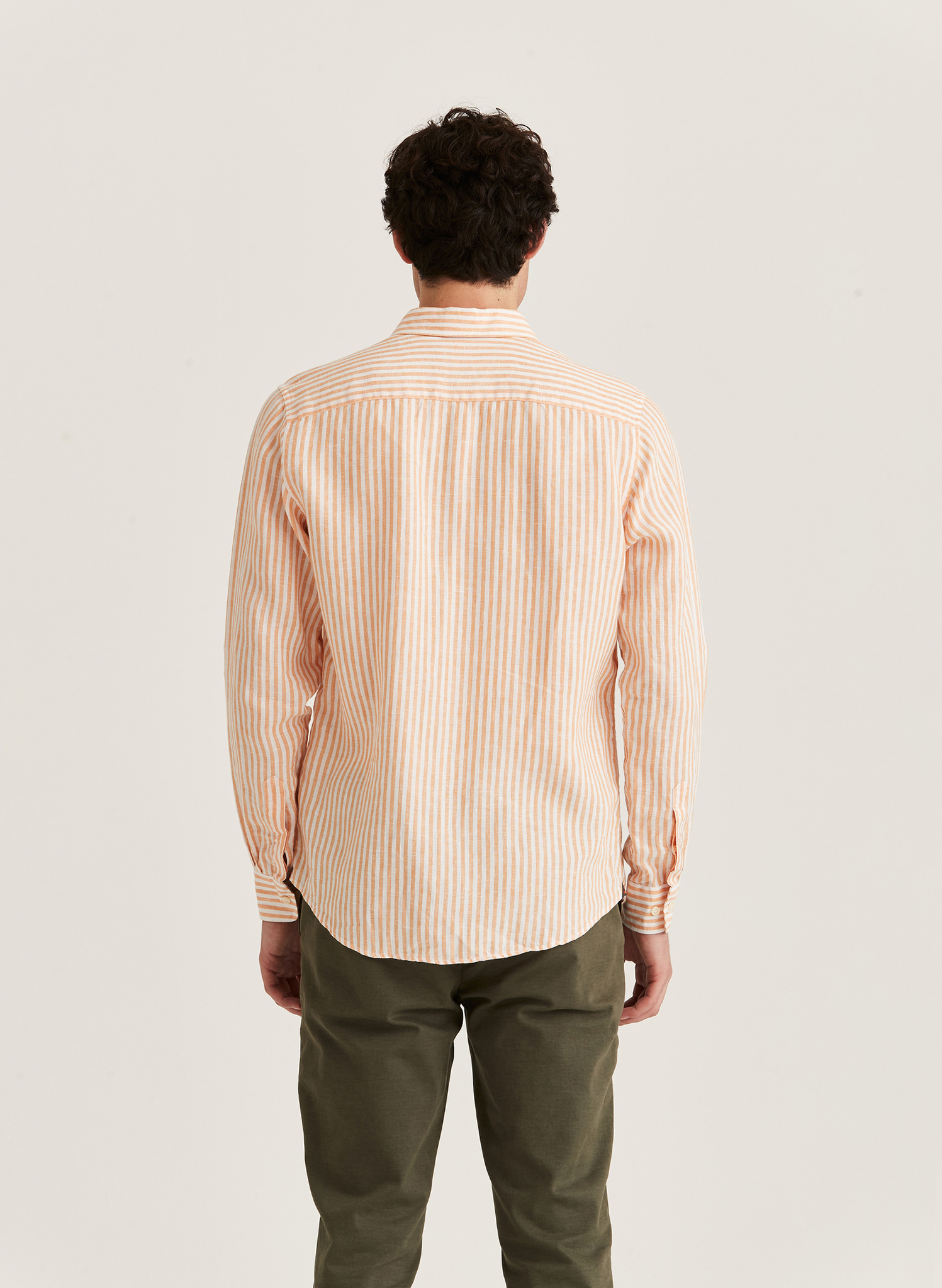 Morris - Douglas Linen Stripe BD Shirt
