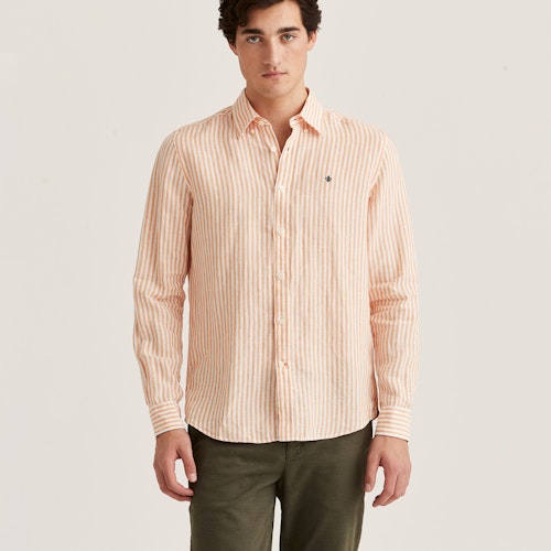 Morris - Douglas Linen Stripe BD Shirt