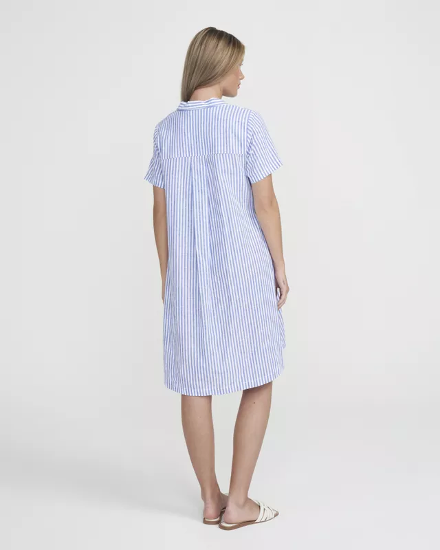 Holebrook - Marina Tunic Dress, Royal/White
