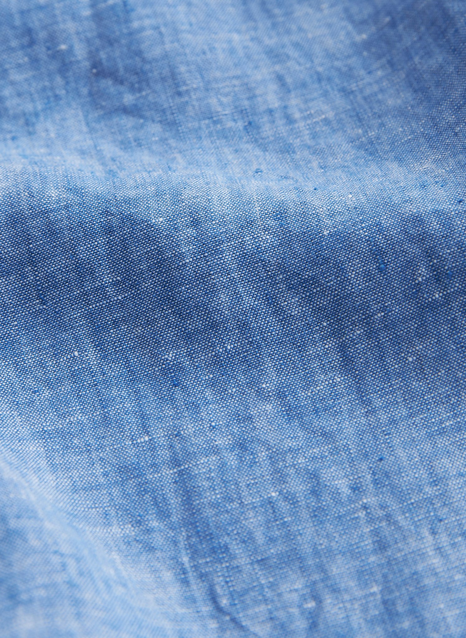 Morris - Douglas Linen Shirt, Blue
