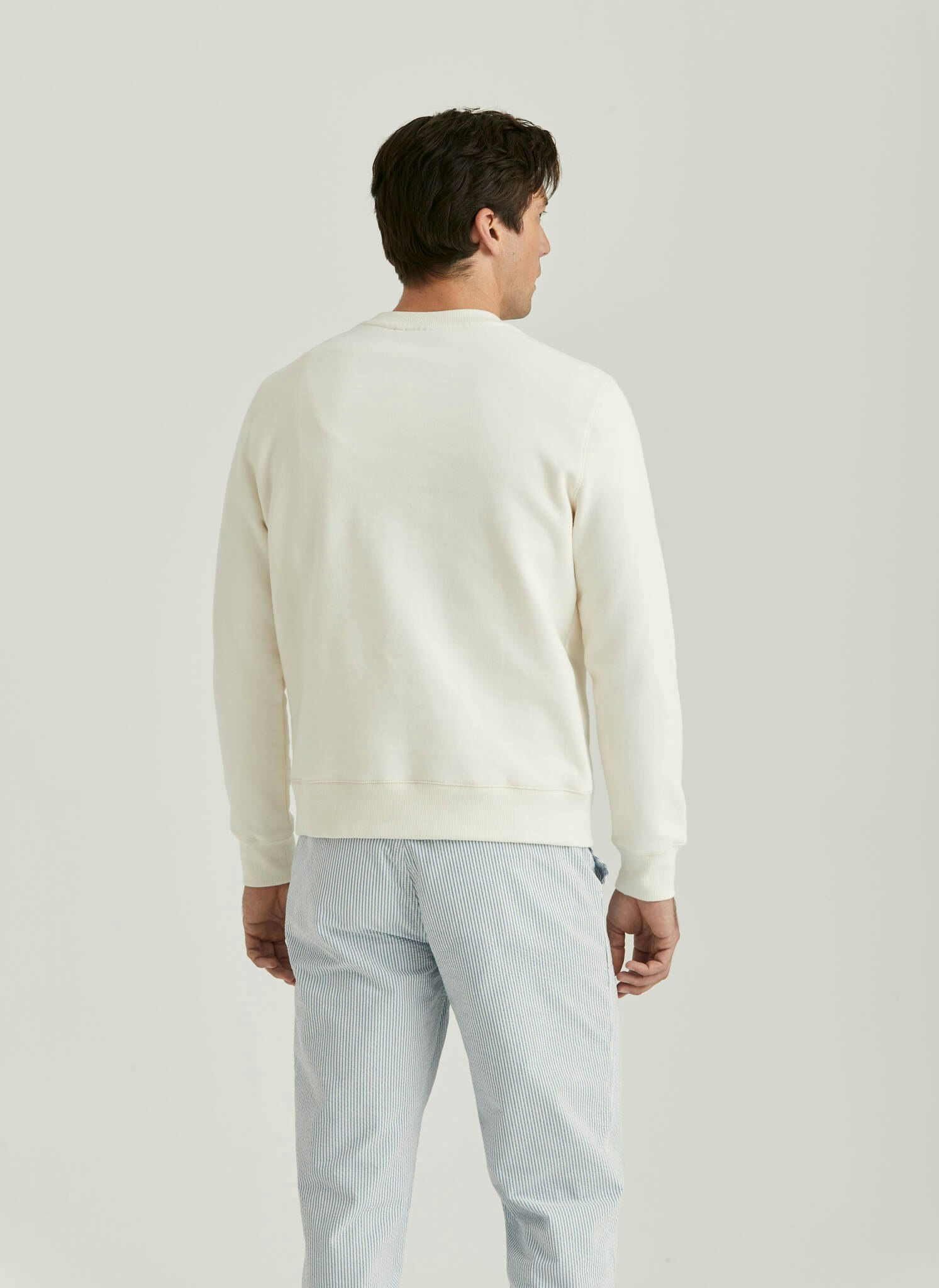 Morris - Navy Sweatshirt, Offwhite