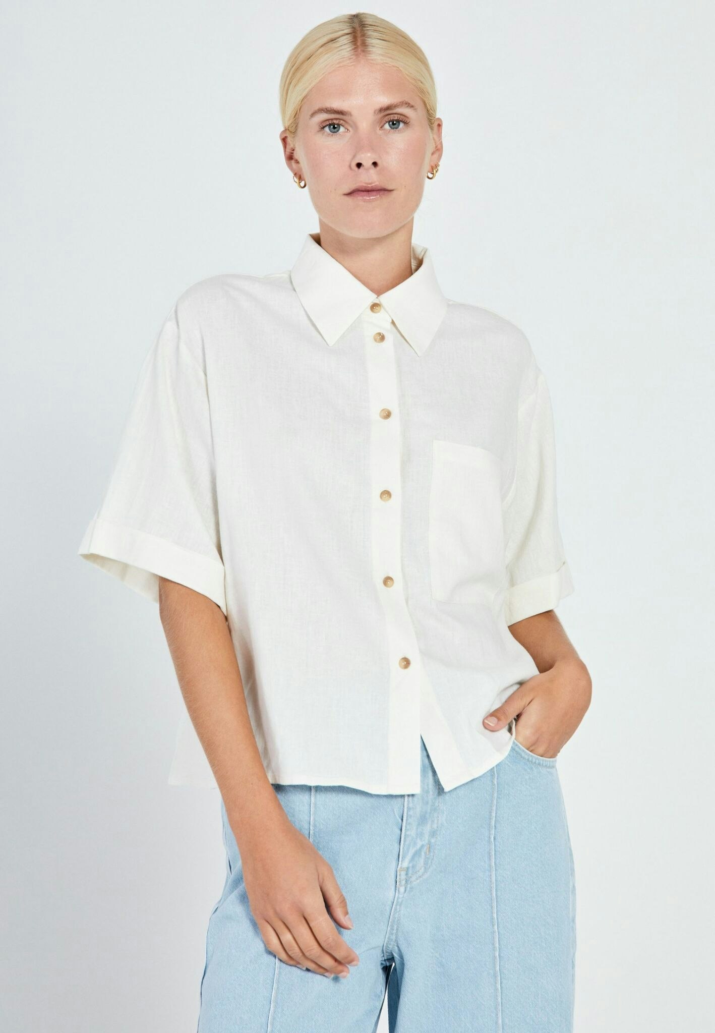 NORR - Esma Short Shirt (Offwhite)