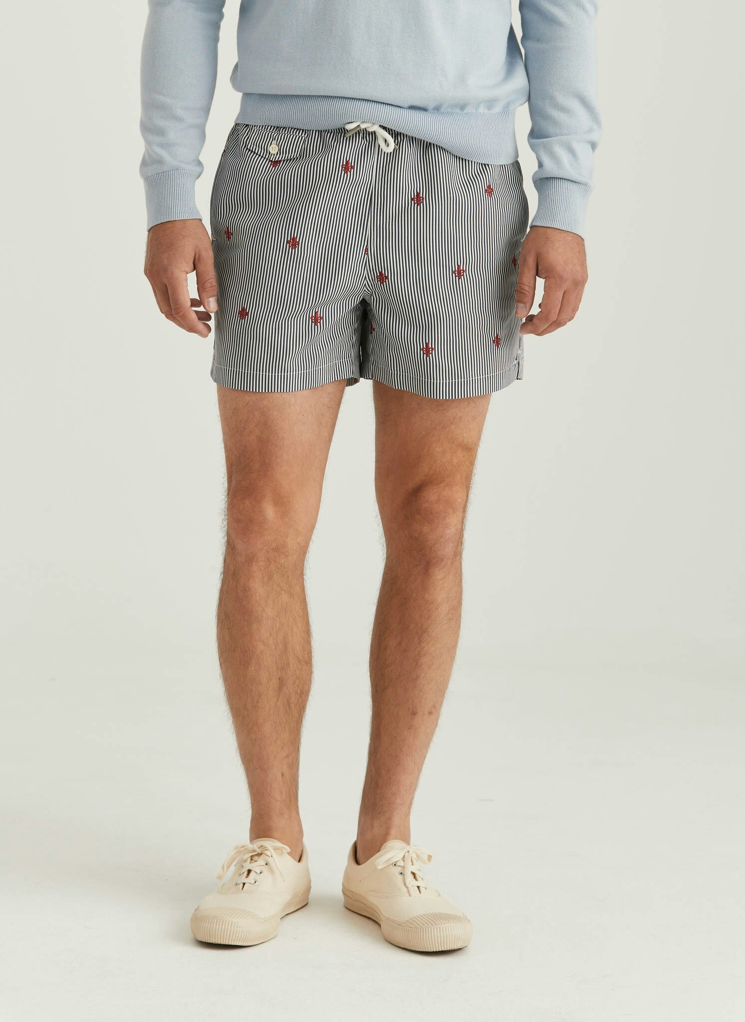 Morris - Lily Stripe Bathing Trunks, Navy