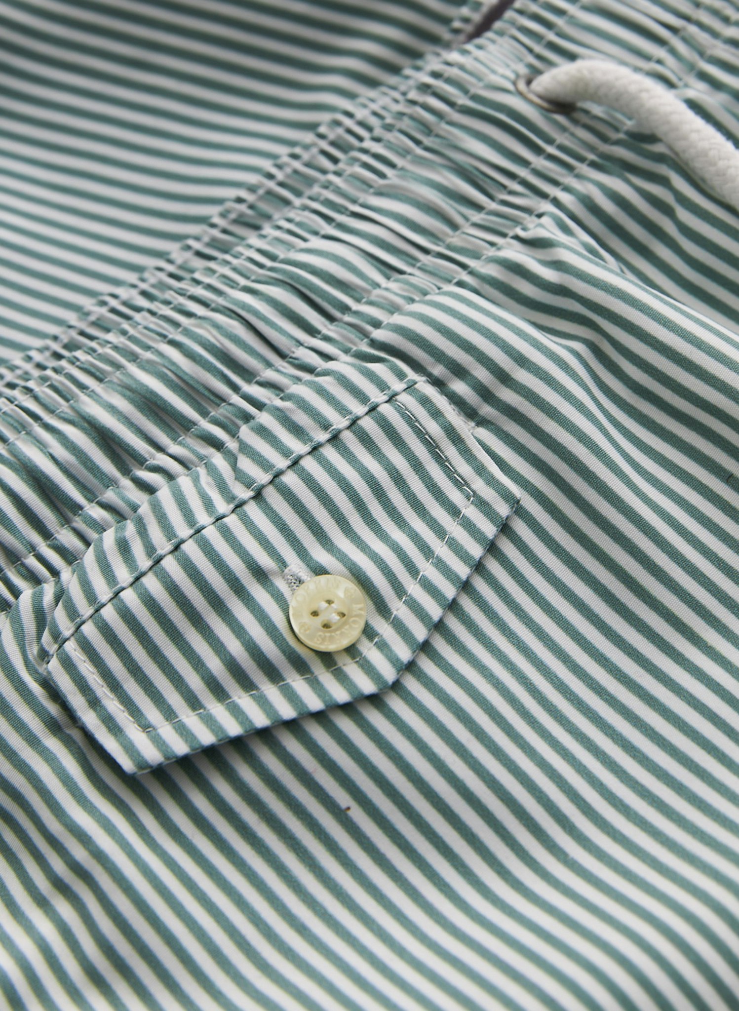 Morris - Stripe Bathing Trunks, Green