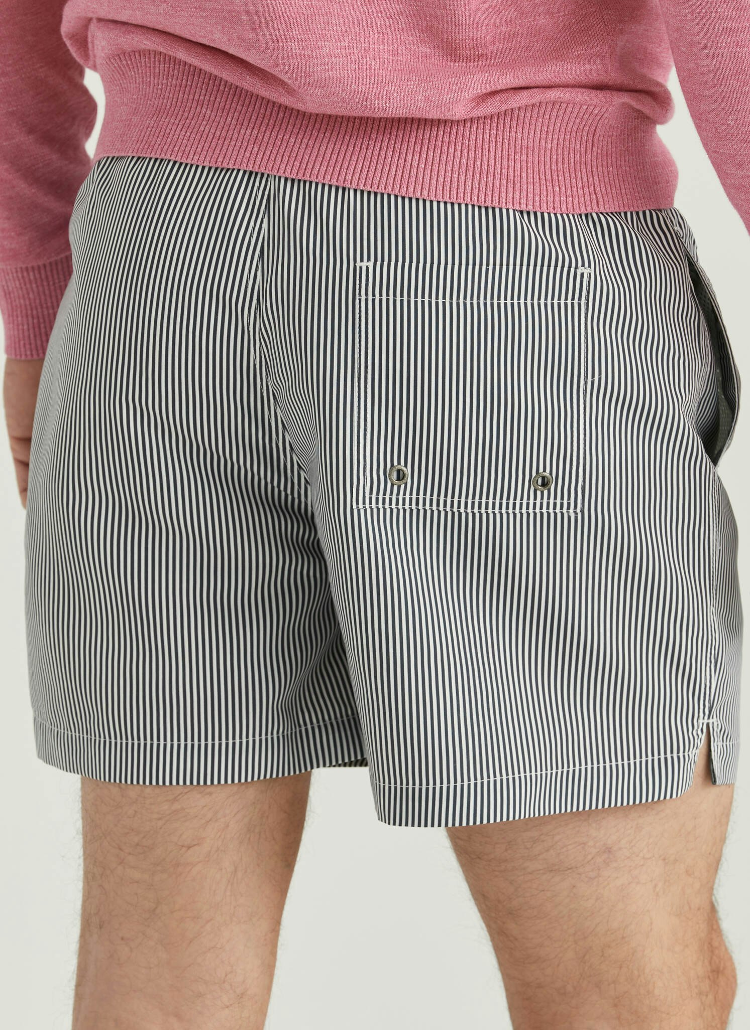 Morris - Stripe Bathing Trunks, Blue