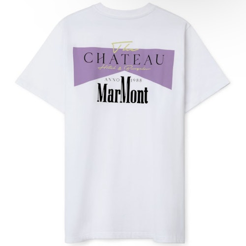 Pica Pica -Chateaue Marmont, Purple/White