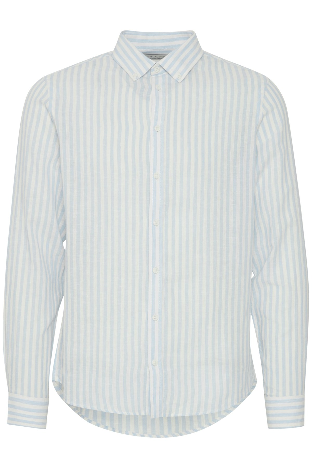 CF - Anton LS BD Striped Linen Mix Shirt (Chambray Blue)