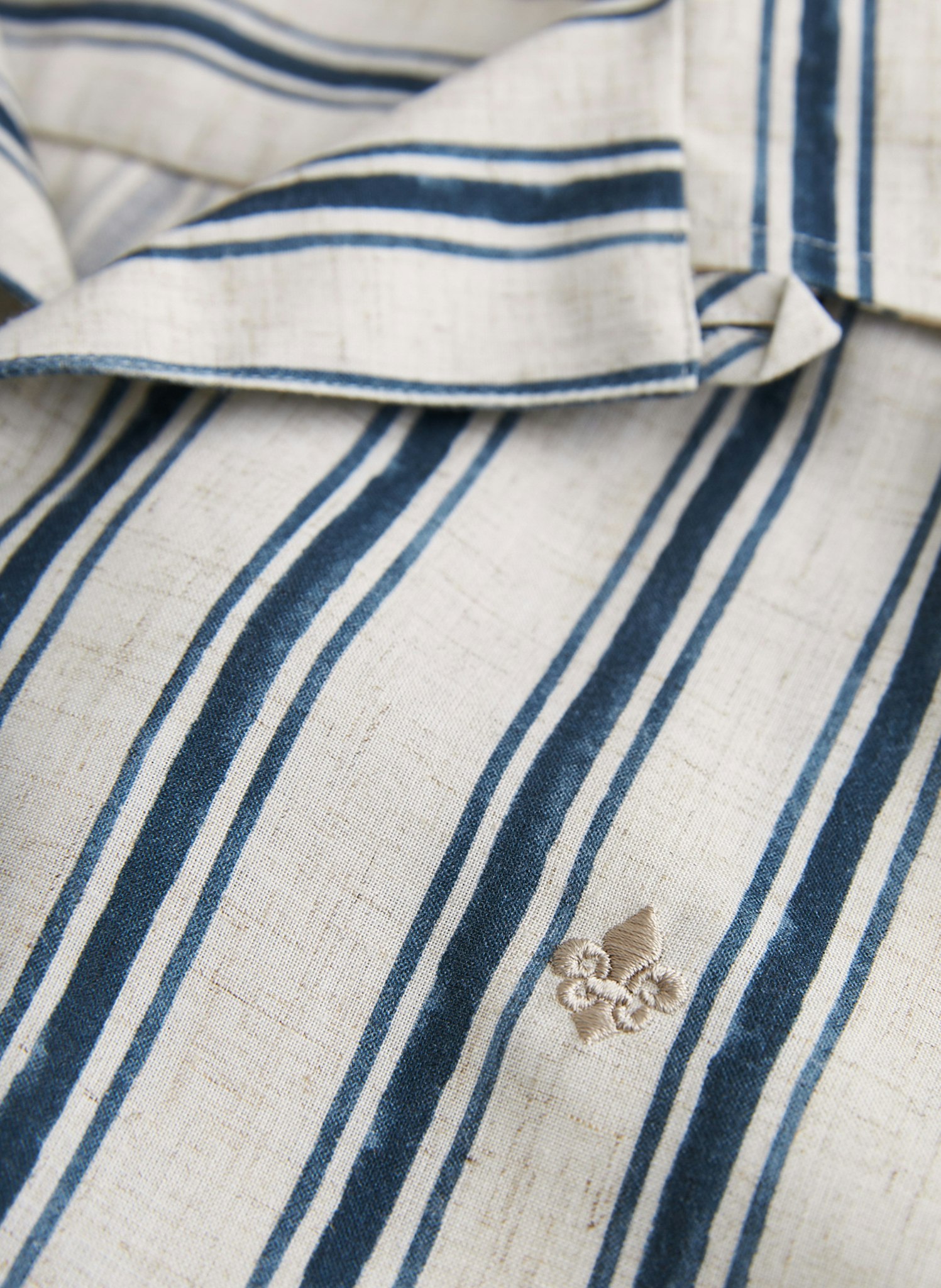 Morris - Printed Short Sleeve Shirt, Blue