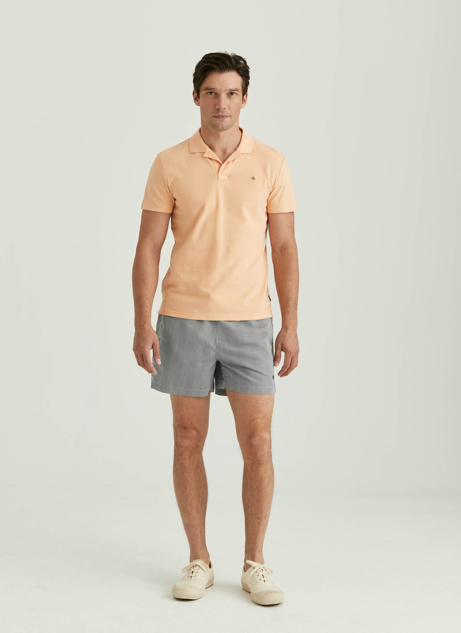 Morris - Dylan Piqué Shirt, Orange