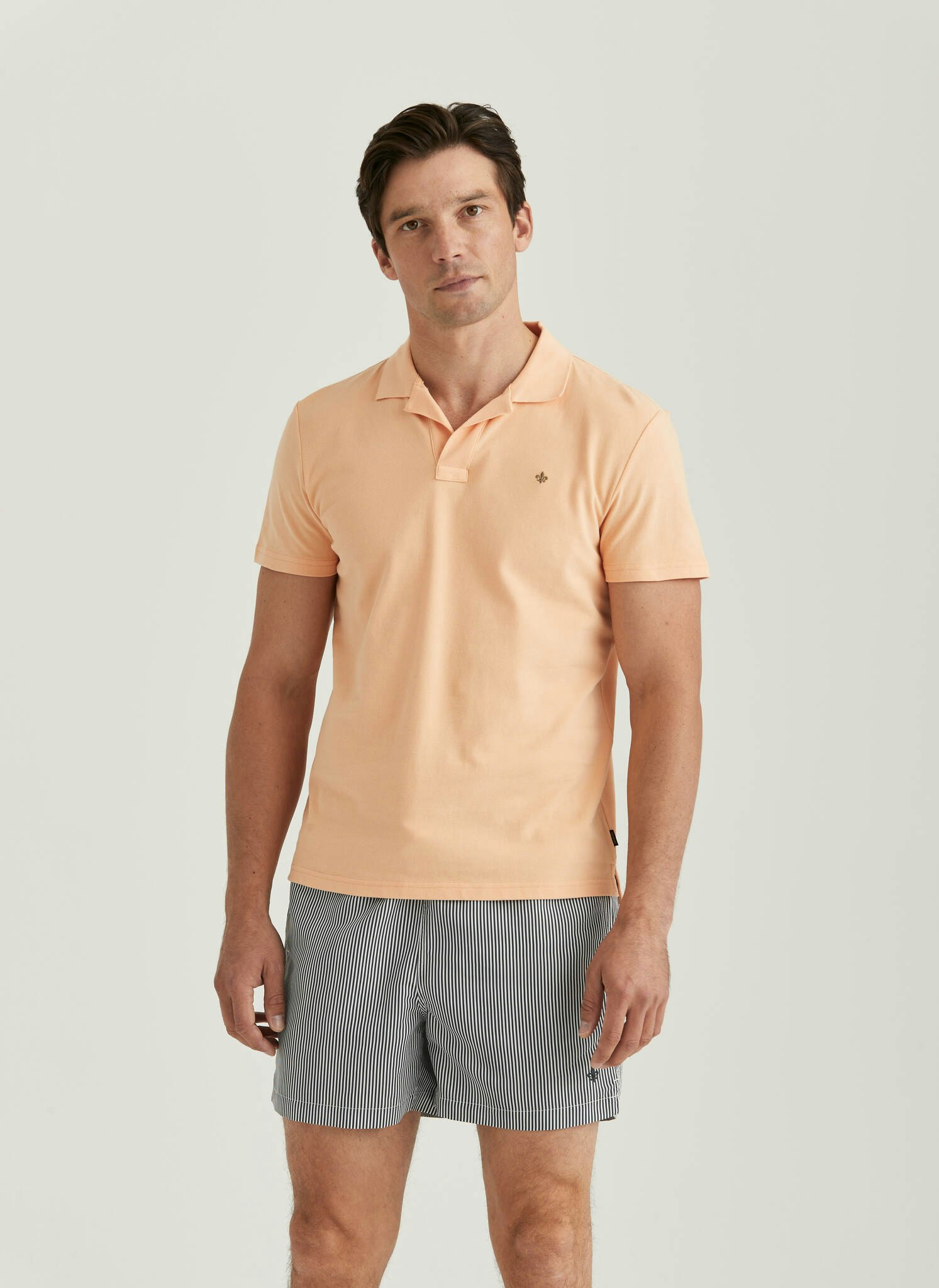 Morris - Dylan Piqué Shirt, Orange
