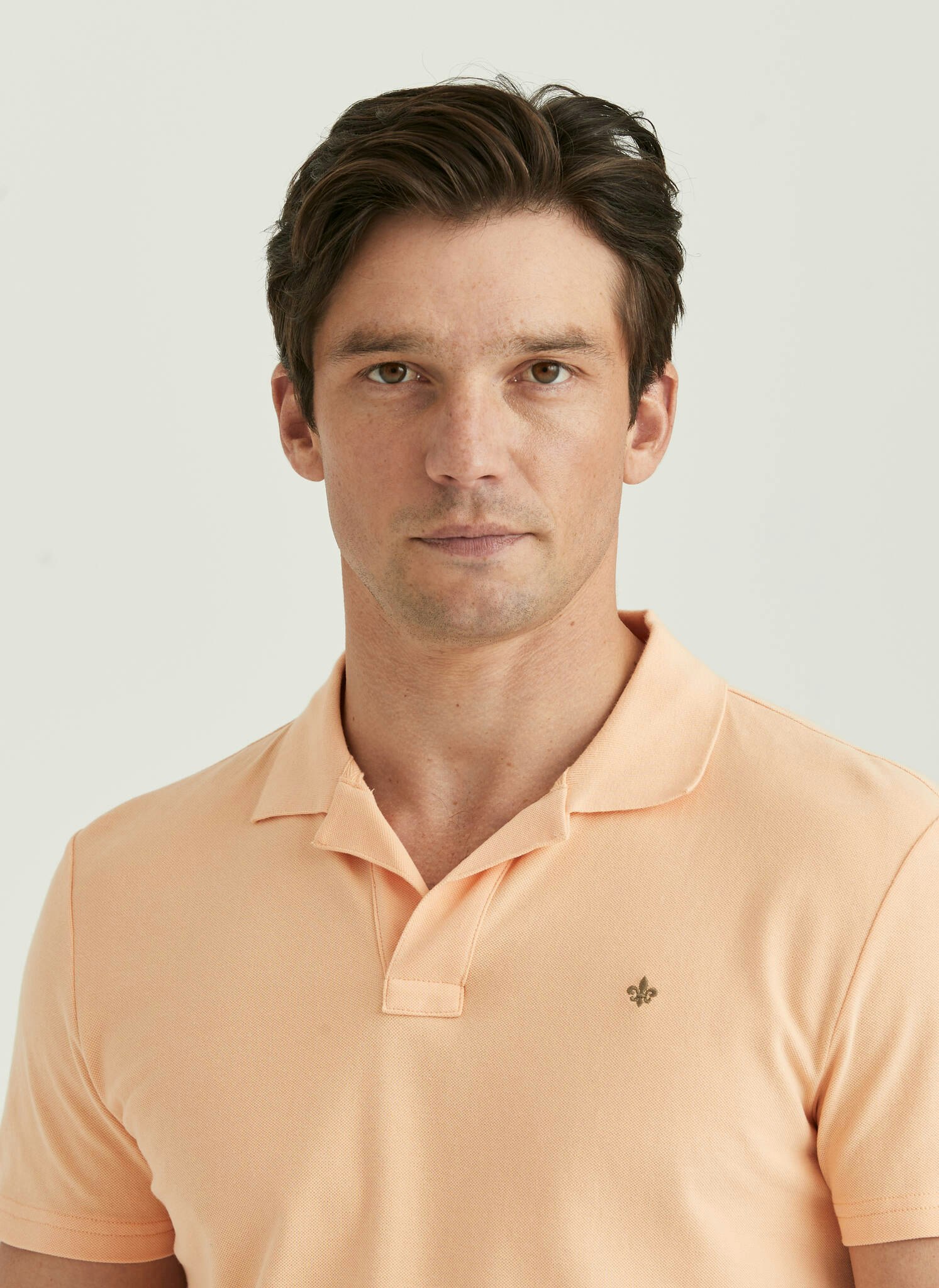 Morris - Dylan Piqué Shirt, Orange