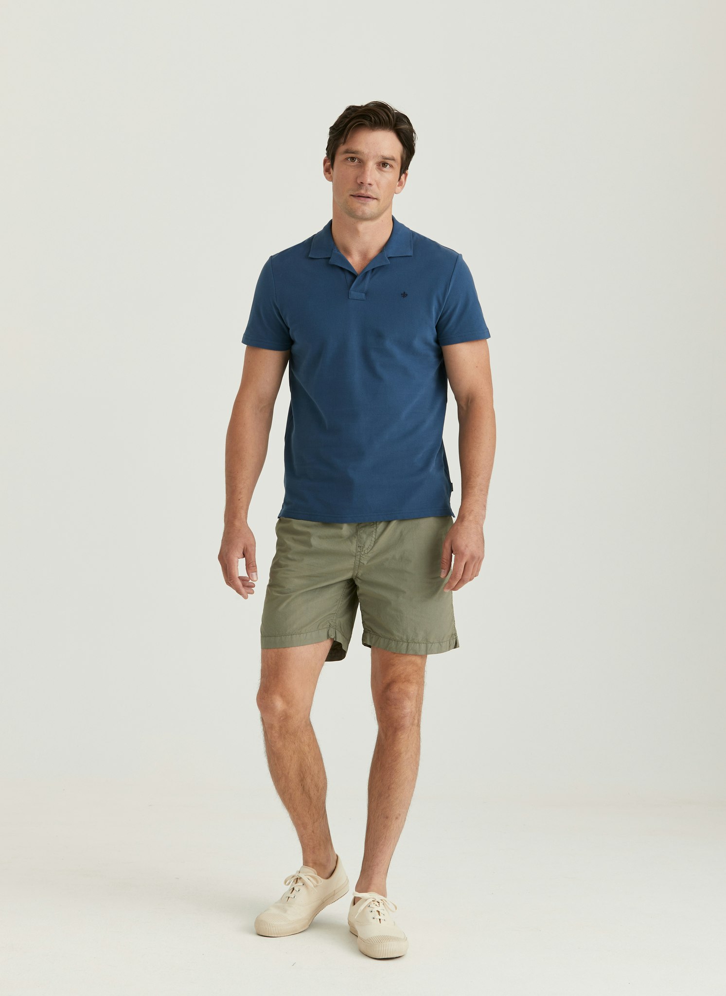 Morris - Dylan Piqué Shirt, Blue