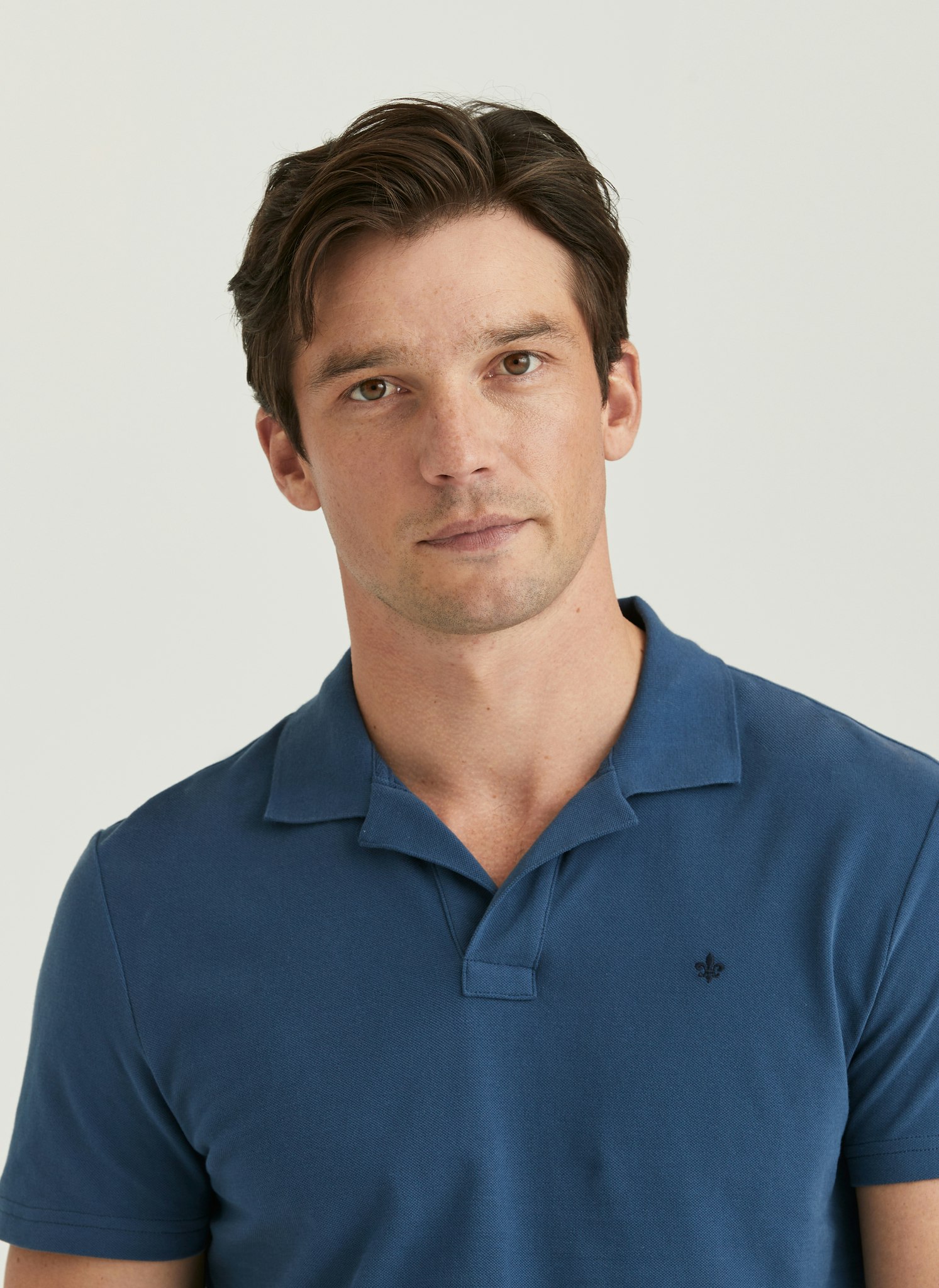 Morris - Dylan Piqué Shirt, Blue