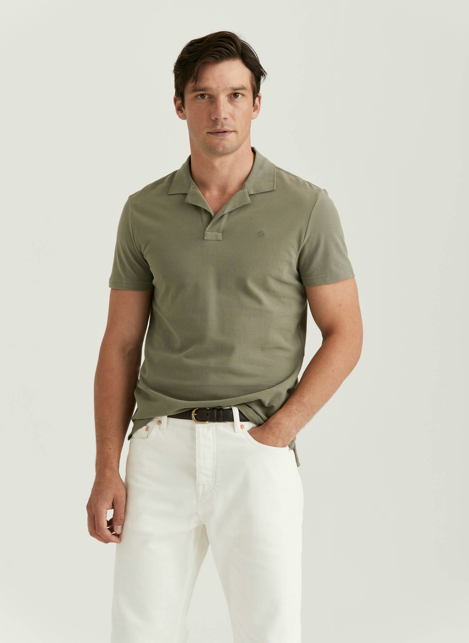 Morris - Dylan Piqué Shirt, Green