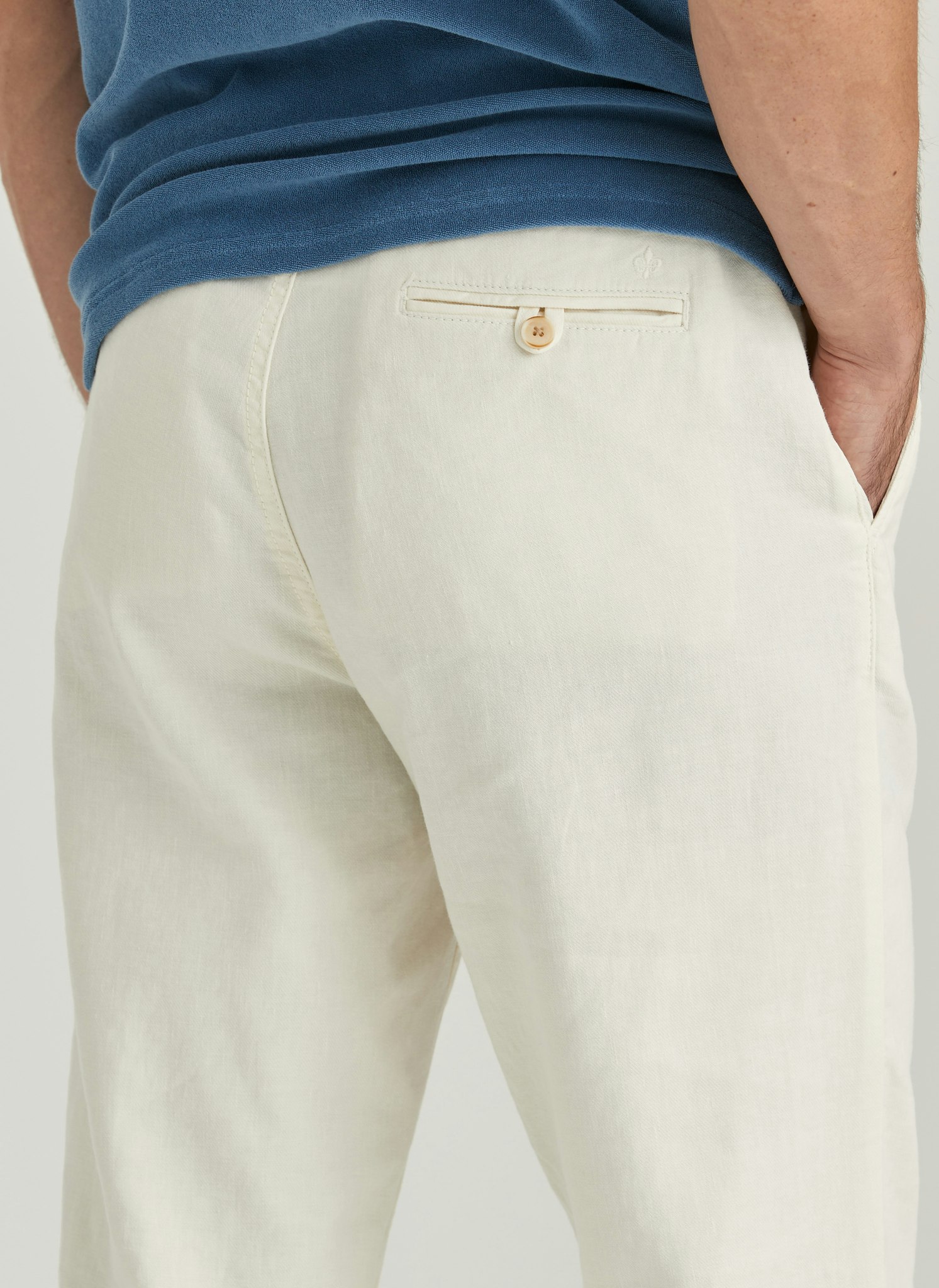 Morris - Fenix Linen Trousers (Offwhite 02)