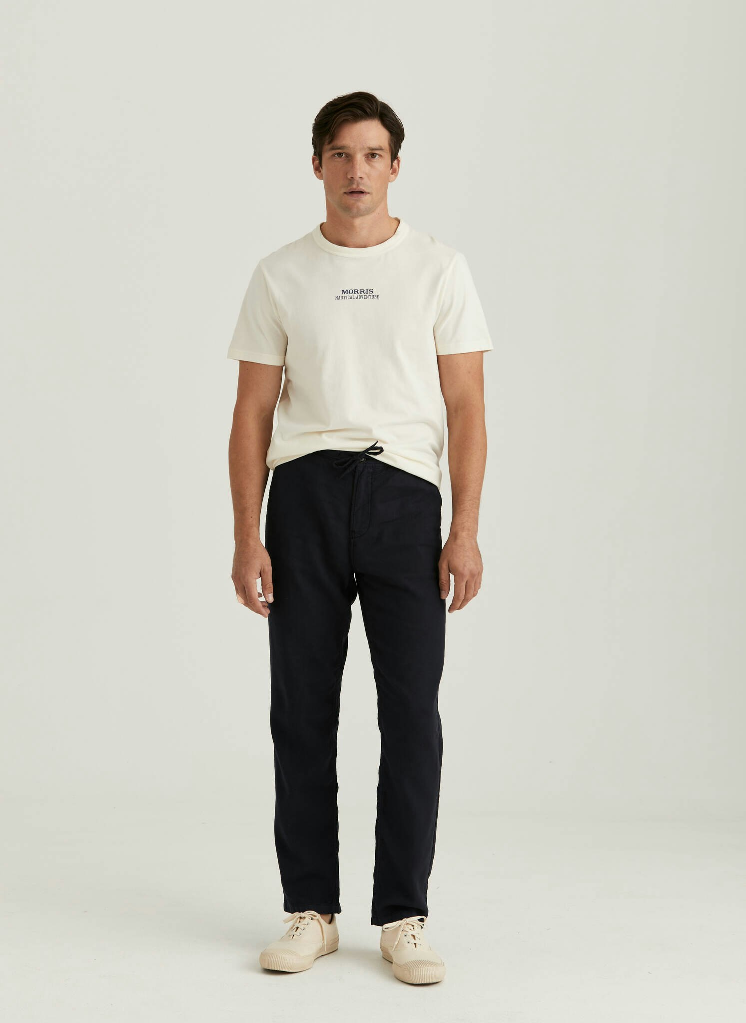 Morris - Fenix Linen Trousers (Blue)