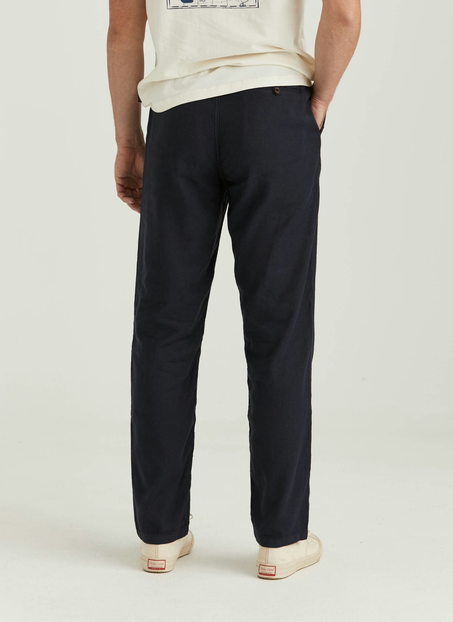 Morris - Fenix Linen Trousers (Blue)