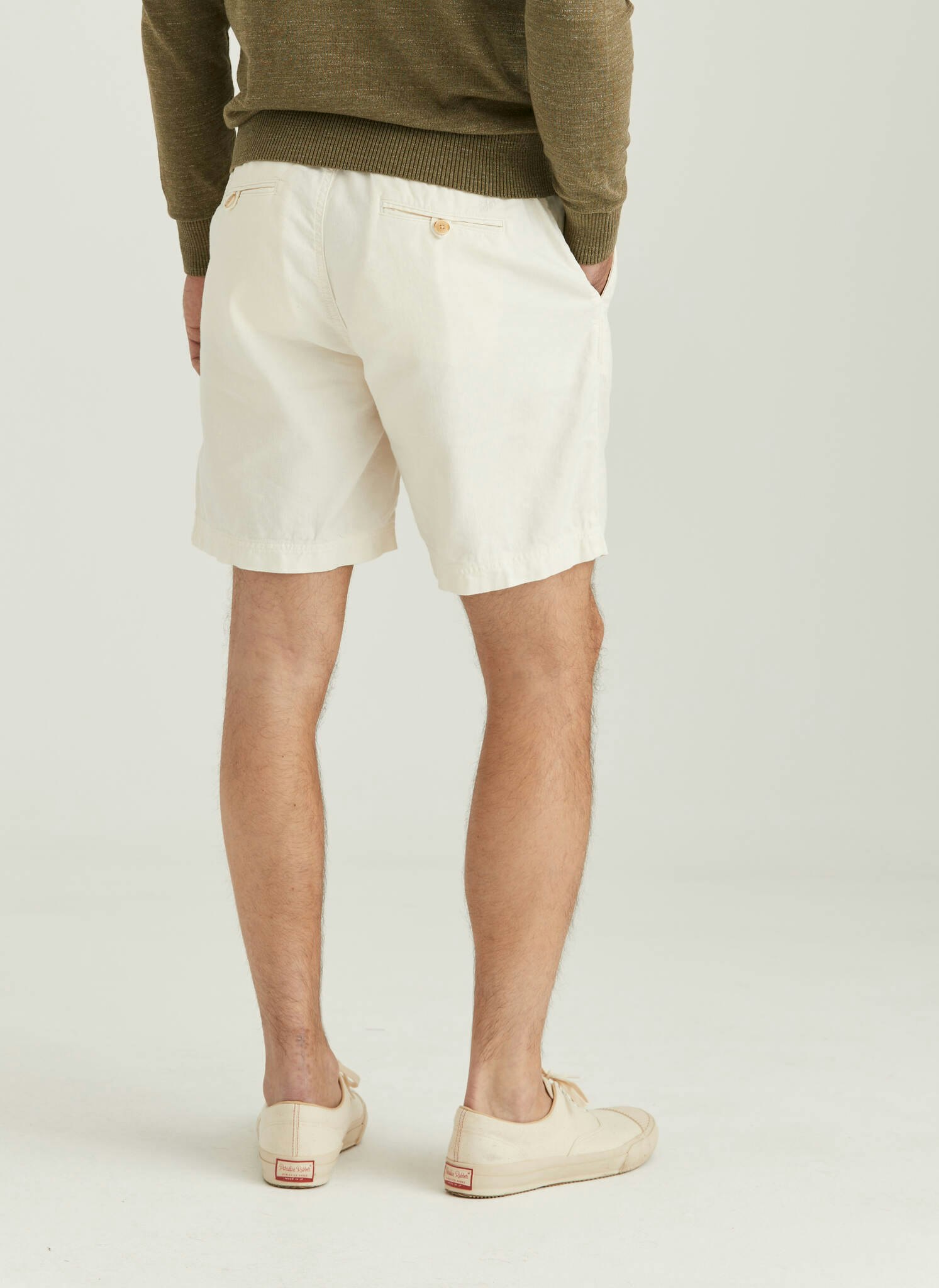 Morris - Fenix Linen Shorts, Offwhite