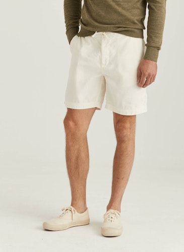 Morris - Fenix Linen Shorts, Offwhite