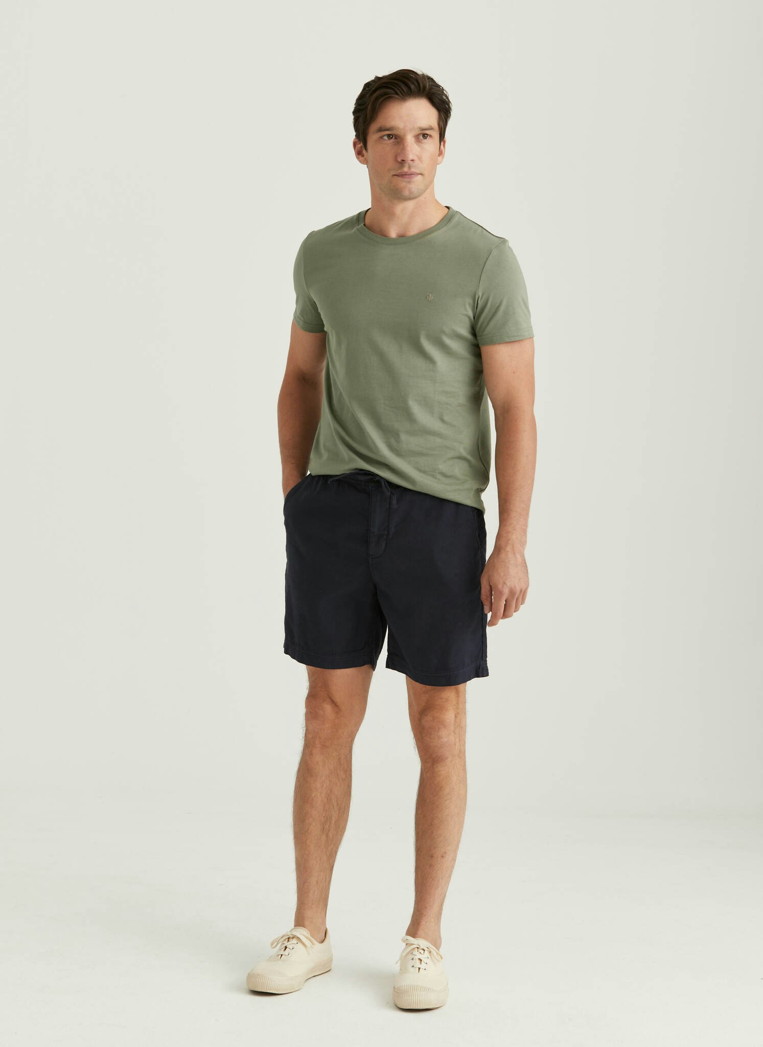 Morris - Fenix Linen Shorts, Blue