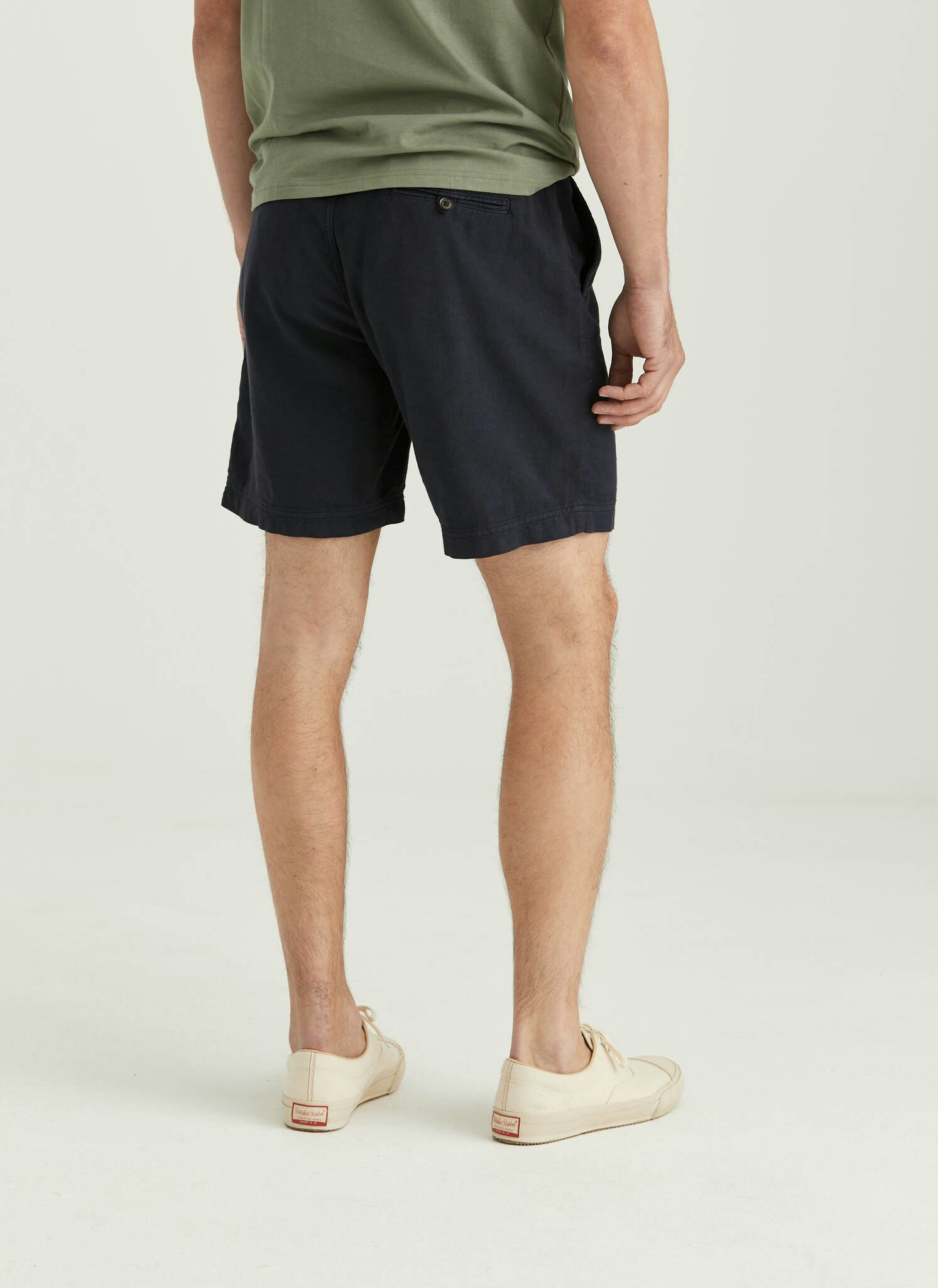 Morris - Fenix Linen Shorts, Blue